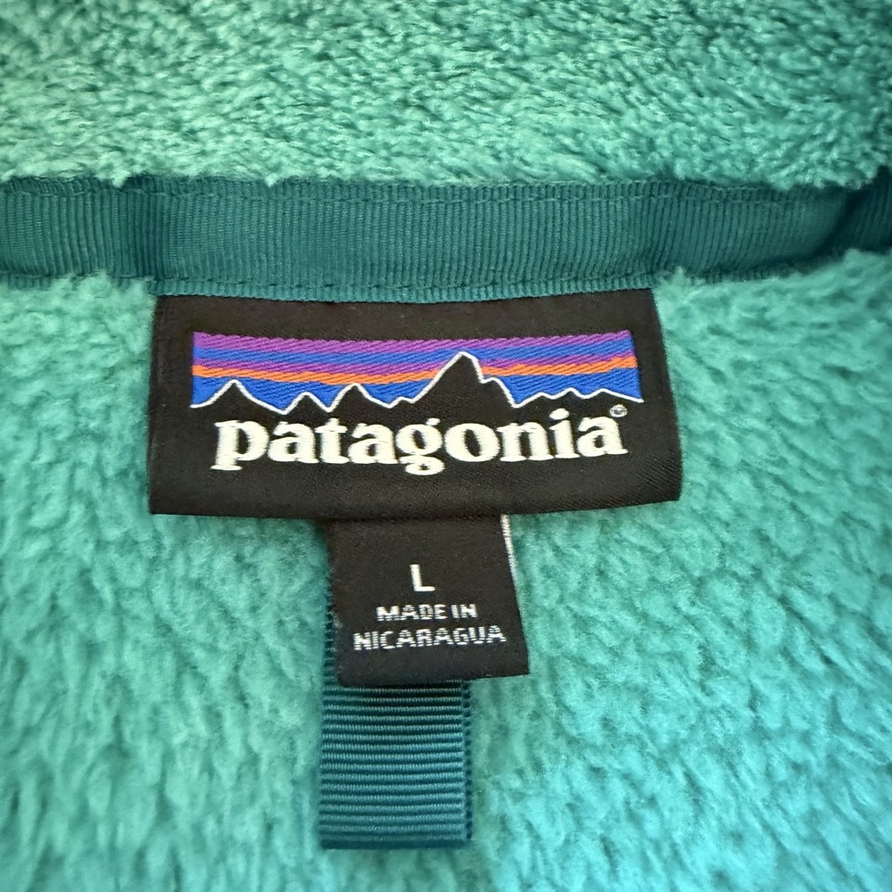 Patagonia Re-Tool Snap-T Fleece Pullover Jacket Womens Large Green 25442 - Picture 7 of 11